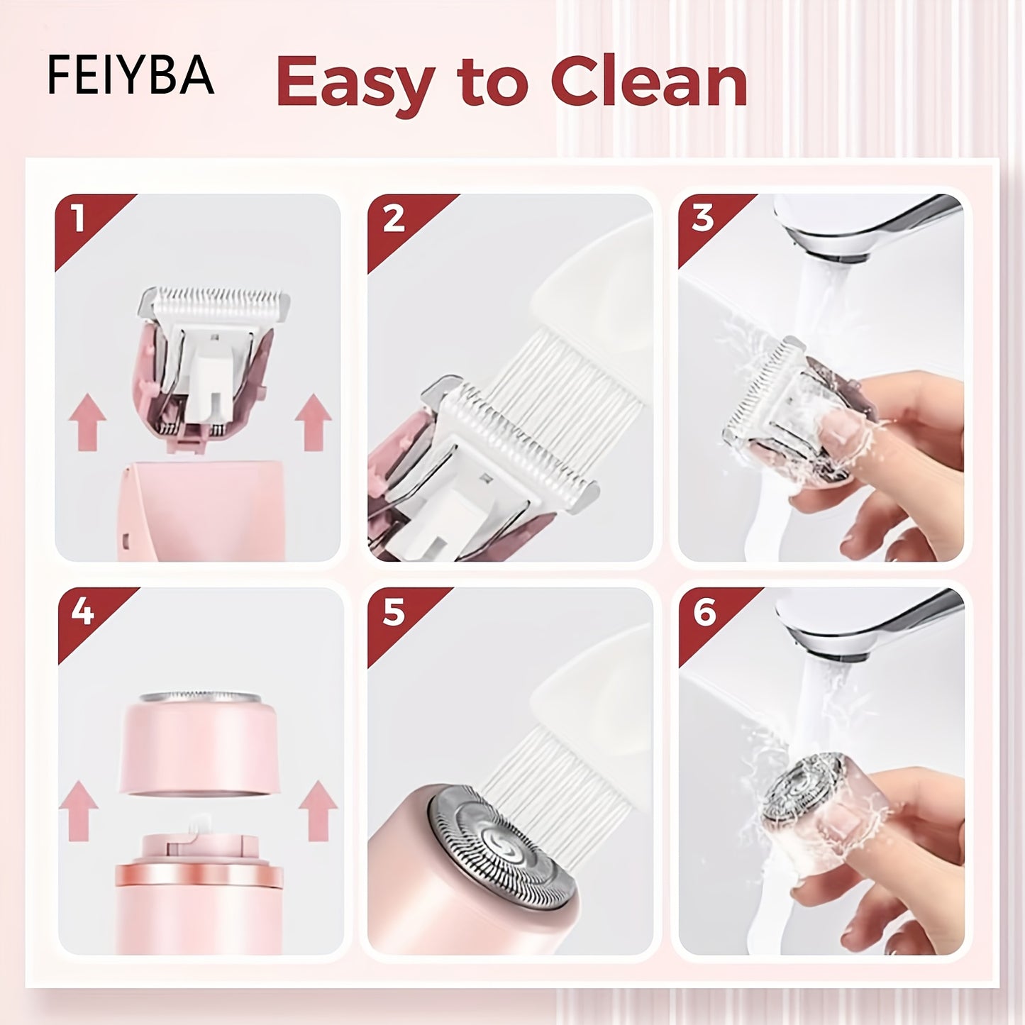 Damski 2w1 Elektryczny Depilator – Bezprzewodowy Trymer do Bikini, Pach i Nóg z Możliwością Użycia na Sucho i Mokro